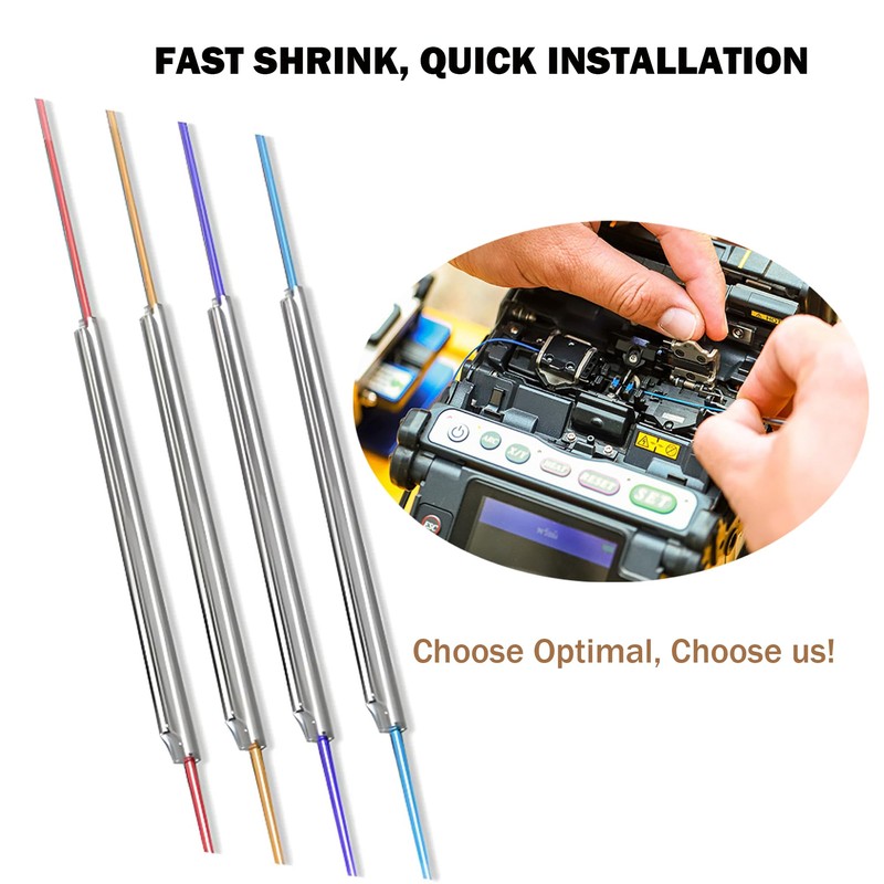 Premium Fiber Optic Fusion Splicing Sleeves Protector Adapter Heat Shrink