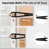 Fohuanky Adjustable Cat Door Latch 2 Pack 7 Gap Settings,