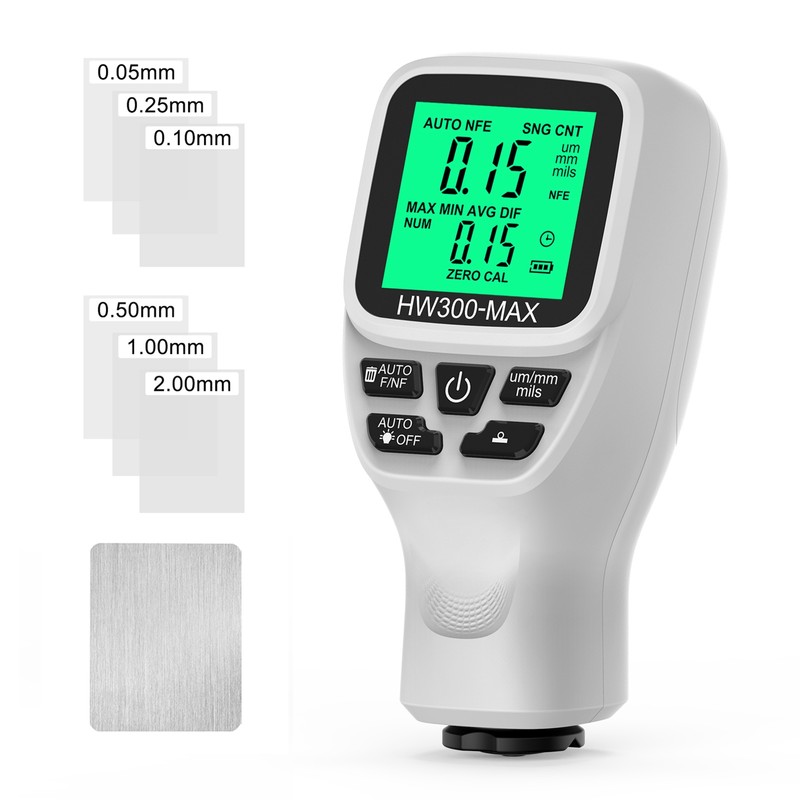 0-2000UM Thickness Gauge High Precise LCD Digital Automobile Film Thickness