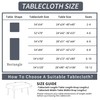 HOMOHEINI Rectangle Table Cloth,100% Waterproof Tablecloth Oil Proof Spill Proof