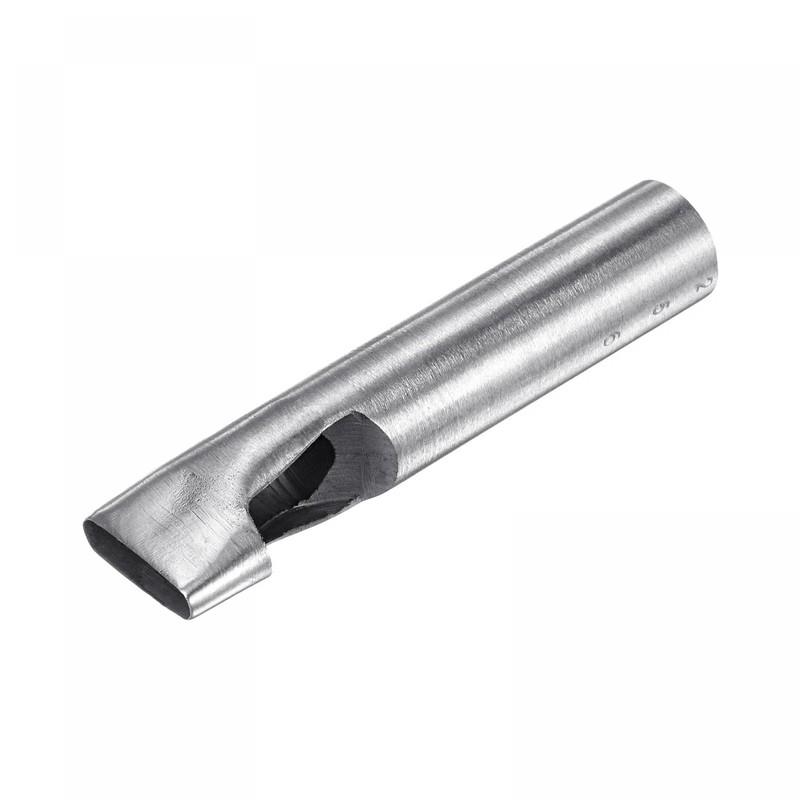 sourcing map Oval Hole Punch 6x25mm Leather Hollow Cutter Oblong