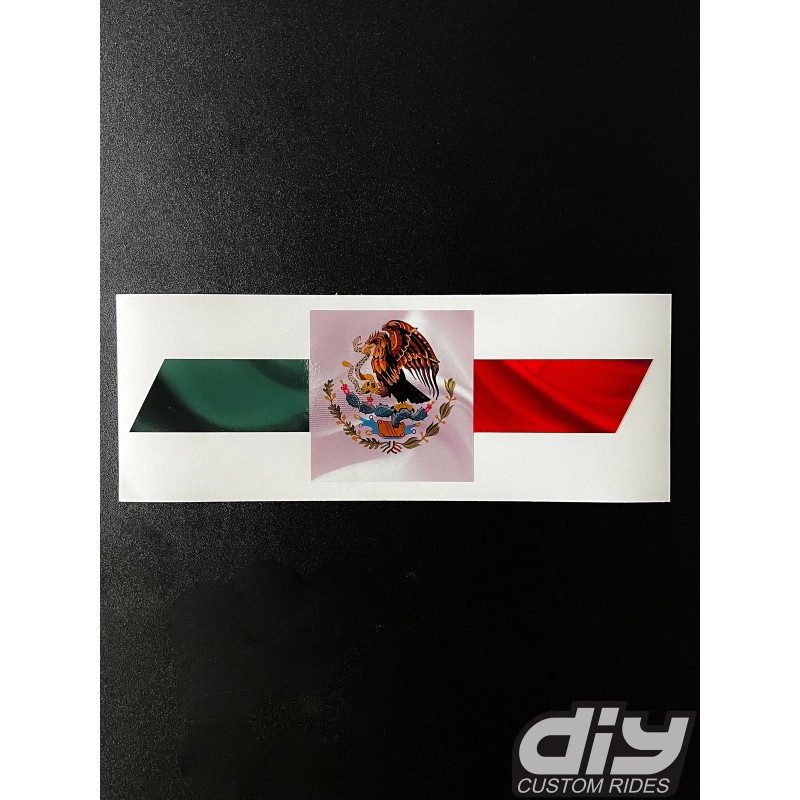 DIY Custom Mexican Flag Tailgate Emblem Overlay Premium Vinyl Decal
