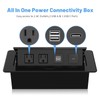 Pop Up Power Strip with USB C Ports, Recessed Power