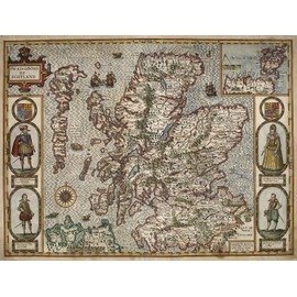 1000 Piece Jigsaw Puzzle: Historical Map of Scotland by John Speed - Large Size 66cm x 50cm
