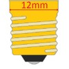 CEC Industries #5G9 1/2/120V/TR (Red) Bulb 120 V, 5 W,