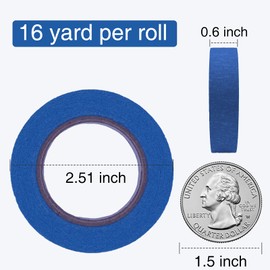 OWLKELA Colored Masking Tape 16 Yard Per Roll, 6 Rolls Rainbow Colors Painting Tape, Painters Tape, Craft Tape, Labeling Tape, Paper Tape for Bullet Journals, Party Decorations, DIY Craft