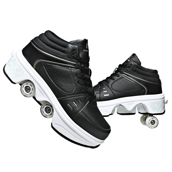 Pairobin Roller Skate Shoes - Sneakers Roller Shoes 2-in-1 Suitable