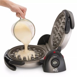 Presto Flip Side A Belgian Waffle Maker Kitchen Small Appliance Ceramic Non Stick Grid