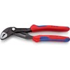 Knipex KNIPEX Cobra Hightech-Wasserpumpenzange mit Mehrkomponenten-Hllen grau atramentiert 180 mm