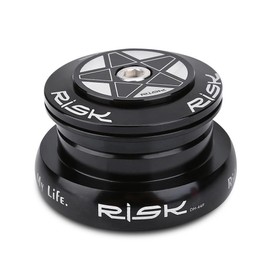 Dilwe Bicycle Bearing Headset Including Sealed Cartridge Bearings and Solid Aluminum Alloy Straight Tube Headset Frame