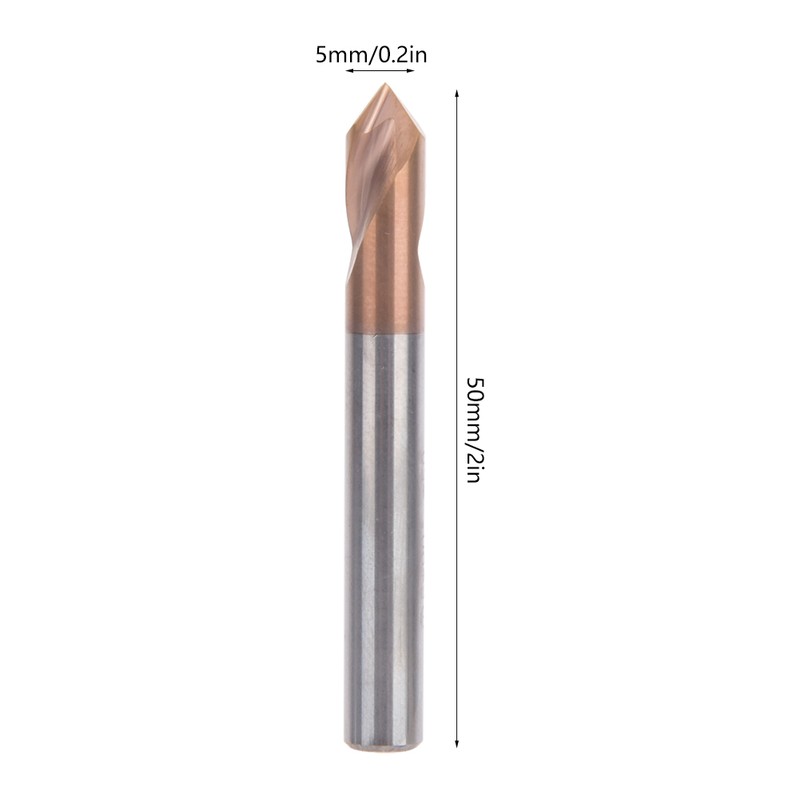 Spotting Drill Titanium Silicon Coating 55HRC Hardness for Milling Machine