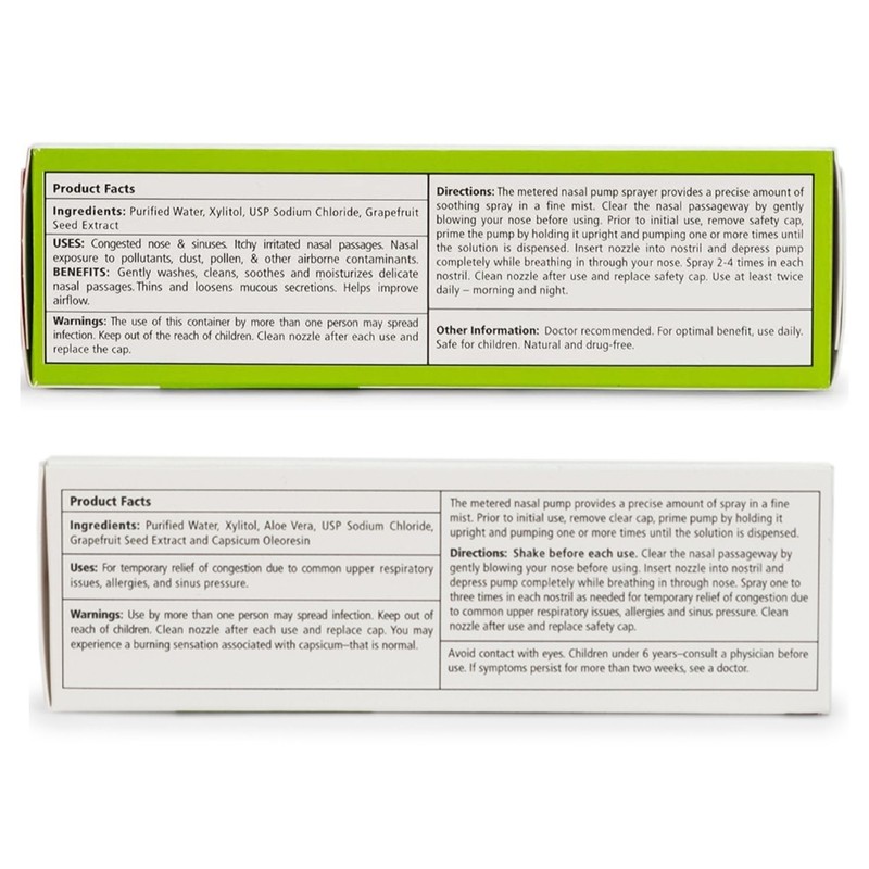 Xlear Natural Xylitol Nasal Spray, Regular and Max Bundle, Stronger,