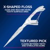 DenTek Cross Flosser Floss Picks, X-Shaped Floss Hugs Teeth, 75