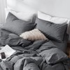 MooMee Bedding Pillowcases Pack of 2 100% Washed Cotton Linen