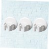 Ipetboom 3pcs Wall Mounted Broom Holder Mop Clamp Slip Clips