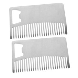 Beavorty Stainless Steel Hair Comb Set Men's Beard and Hair Styler Brush Tool Metal