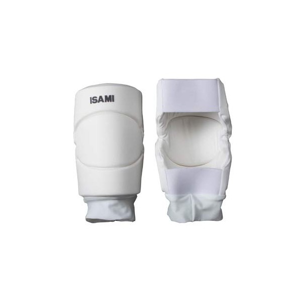ISAMI イサミ ニーガード 膝サポーター L-1103 (白, Ｊ(ＸＳ）(ヒザ上部25～35cm、丈16cm）)