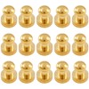 Moicstiy 15Set 6mm Round Head Button Studs Solid Brass Button