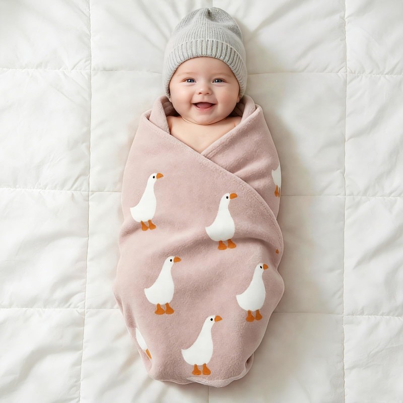 Receiving Baby Blanket,100% Luxury Cotton Knit Baby Blanket,Lightweight Cozy Neutral