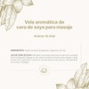 Vela de Soya para Masaje Corporal 120 Horas de Duración.