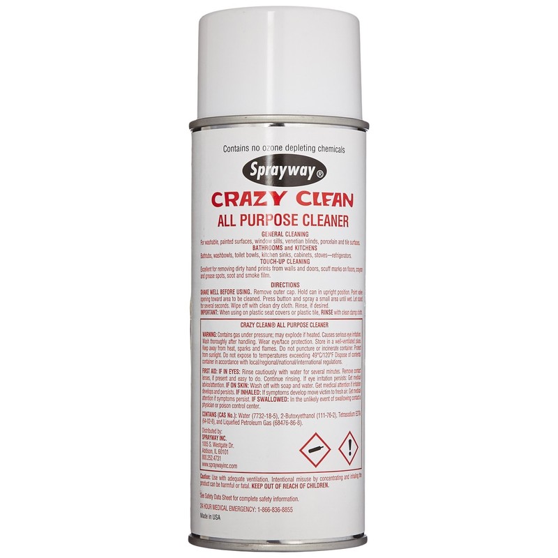 Sprayway SW030 Crazy Clean All Purpose Cleaner, 15 oz