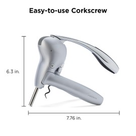 Rabbit Wine Opener, 7.8x6.3, Gray