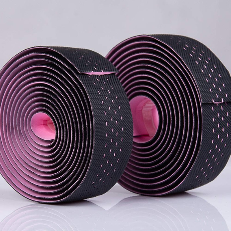 VOANZO Mountain Bike Handlebar Tape Pink Leather 7ft 30mm Wide