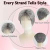 Mixed Grey Pixie Cut Wig for White Women – Short
