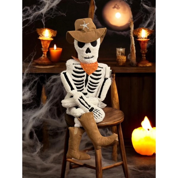 Isaac Mizrahi Cowboy 5ft Oversized Skeleton Pillow Halloween TIKTOK Viral