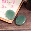 Nupuyai 2pcs Green Aventurine Oval Thumb Worry Stone Set, Energy