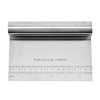 Dual Scale 430 Stainless Steel Dough Scraper for Chopping, Scraping,