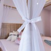 Linentalks Sheer Canopy Bed Curtains for King, Queen, Full and