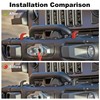 JWWY Bumper Tow Hook Covers Tow Trailer Hitch Receiver Cover
