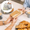 Reusable Linen Bread Bag for Homemade Bread Sourdough Loaf, Wildflower