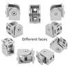 BLCCLOY 4 Sets Black 2020 Aluminum Extrusion Pivot Hinge Swivel