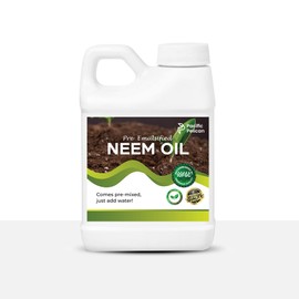 Pacific Pelican Organic Pre-Emulsified Neem Oil - Ready-to-Use Plant Protector | Just Add Water for Easy Application (8oz)