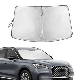 Parasol para Parabrisas, Cubierta Plegable para Ventana Delantera Protector de Visor Solar, Mantiene Fresco el Interior del Coche, Ajuste Universal para Mini Coche Compacto Hatchback (140 cm x