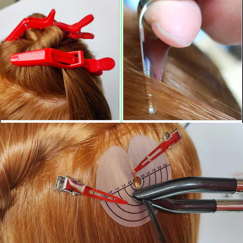 USHTIGER Fusion Hair Extension Tools Connector Wands Install Fusion Flat