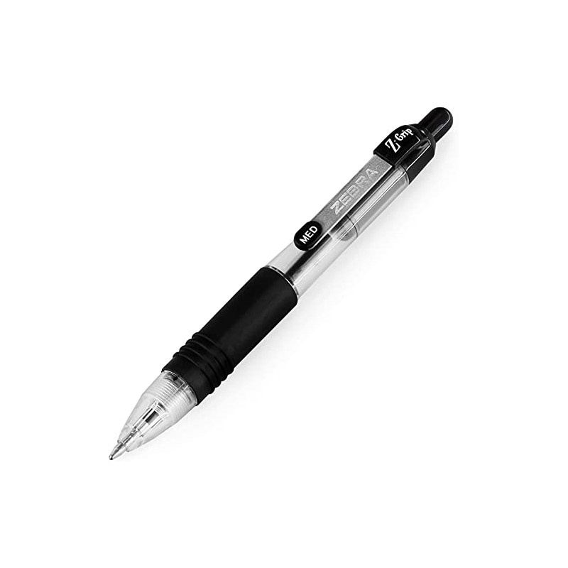 Zebra Z-Grip Mini Retractable Ballpoint Pens - 1.0mm - Black