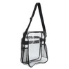 Clear Messenger Bag PVC Waterproof Visible Zipper Design Crossbody Tote