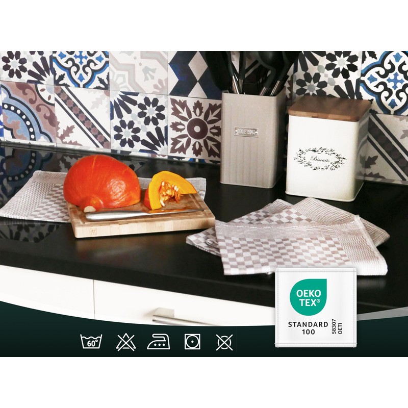 ZOLLNER Set of 10 Tea Towels 100% Cotton 46 x