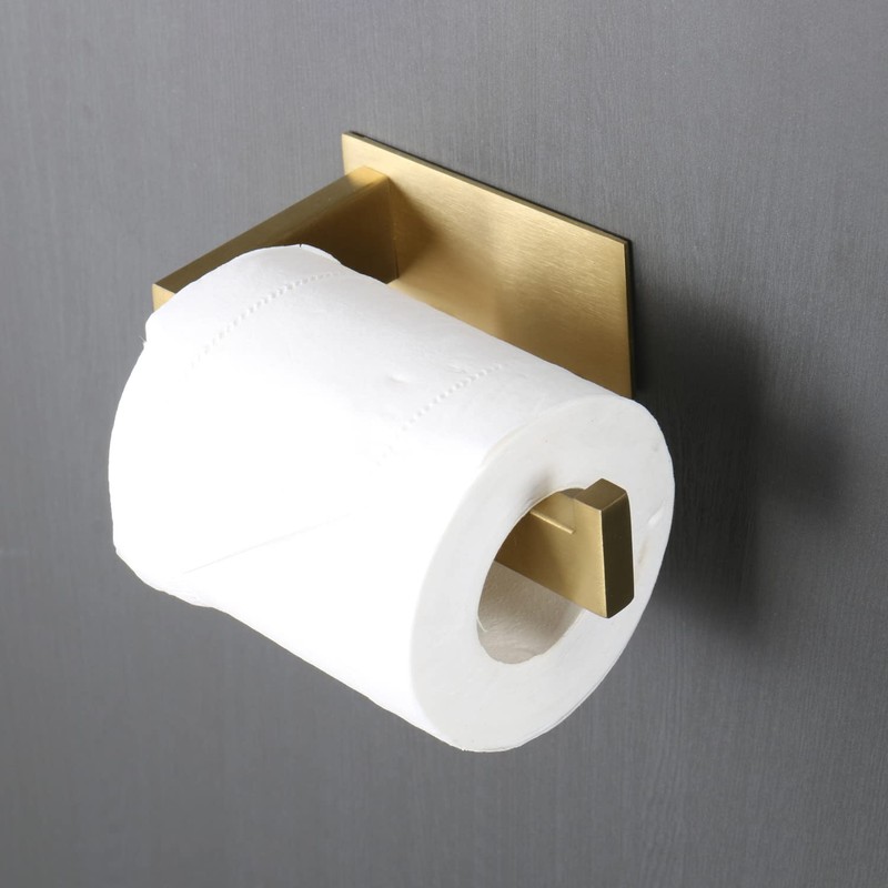 Vanloory Toilet Paper Holder, Self Adhesive Tissue Holder Stainless Steel