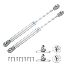 uxcell 10 Inch 150N/33lb Gas Shock Strut Lift Support, Gas Spring for RV, Bed Floor, Hatch Door, TV Cabinet, Box Lid (Silver, Set of 2)