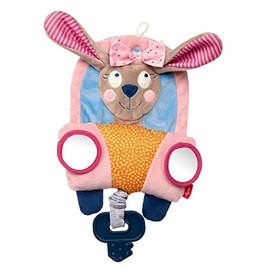 SIGIKID PlayQ 42515 Active Play Towel Rabbit Girl Baby Toy Recommended from 6 Months Pink 19 x 3.5 x 21 cm