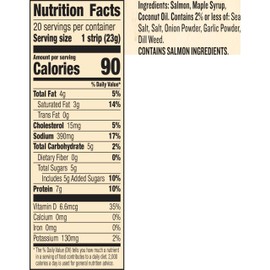 EPIC Salmon Smoked Maple Strips, Wild Caught, Paleo Friendly, Protein Snacks, 20 Ct, 16 oz