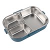 Thermal Lunch Box 1100ml Double Layer 3 Grid Design 304