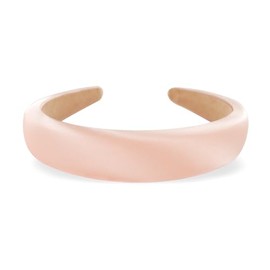 axy Headband made of padded silk fabric in elegant festive colours, beautiful women's headband, hair accessory, hair band, HRK2Ro (light pink)