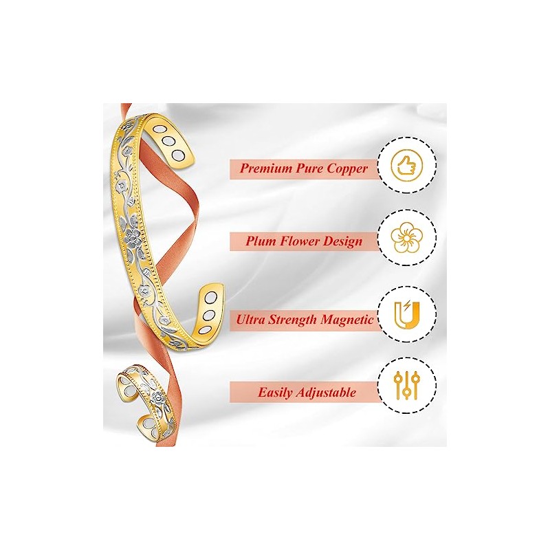 Cigmag Cigmag 9X Lymphatic Drainage Copper Bracelet for Women Ultra