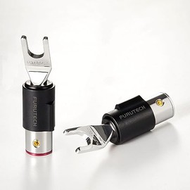 Furutech FT-211(R) Hi-Performance Rhodium-Plated Spade Terminals- Set of 4