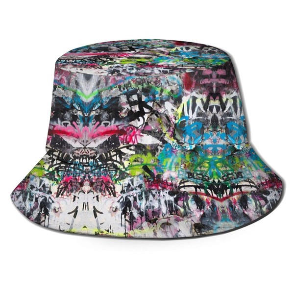 ASYG Unisex Graffiti and Paint Splatter Bucket Hats Grattifi Bucket